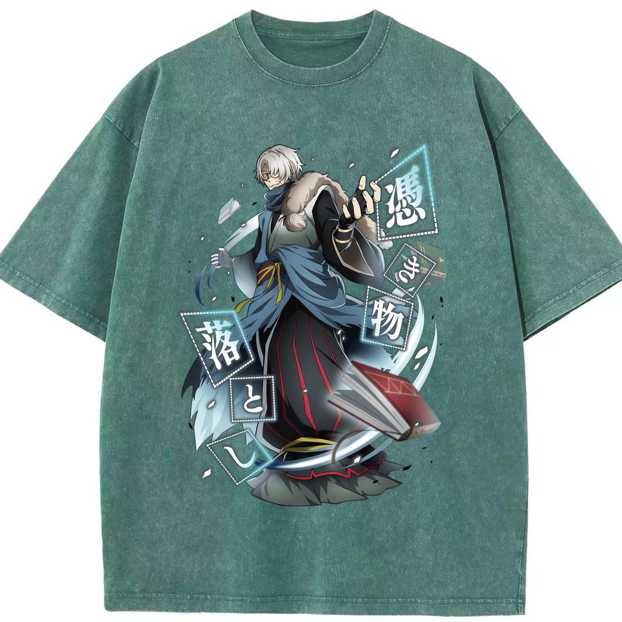 （画像用） 文豪ストレイドッグス Bungo Stray Dogs 綿100% ヴィンテージ風 半袖Tシャツ（フロントプリント）